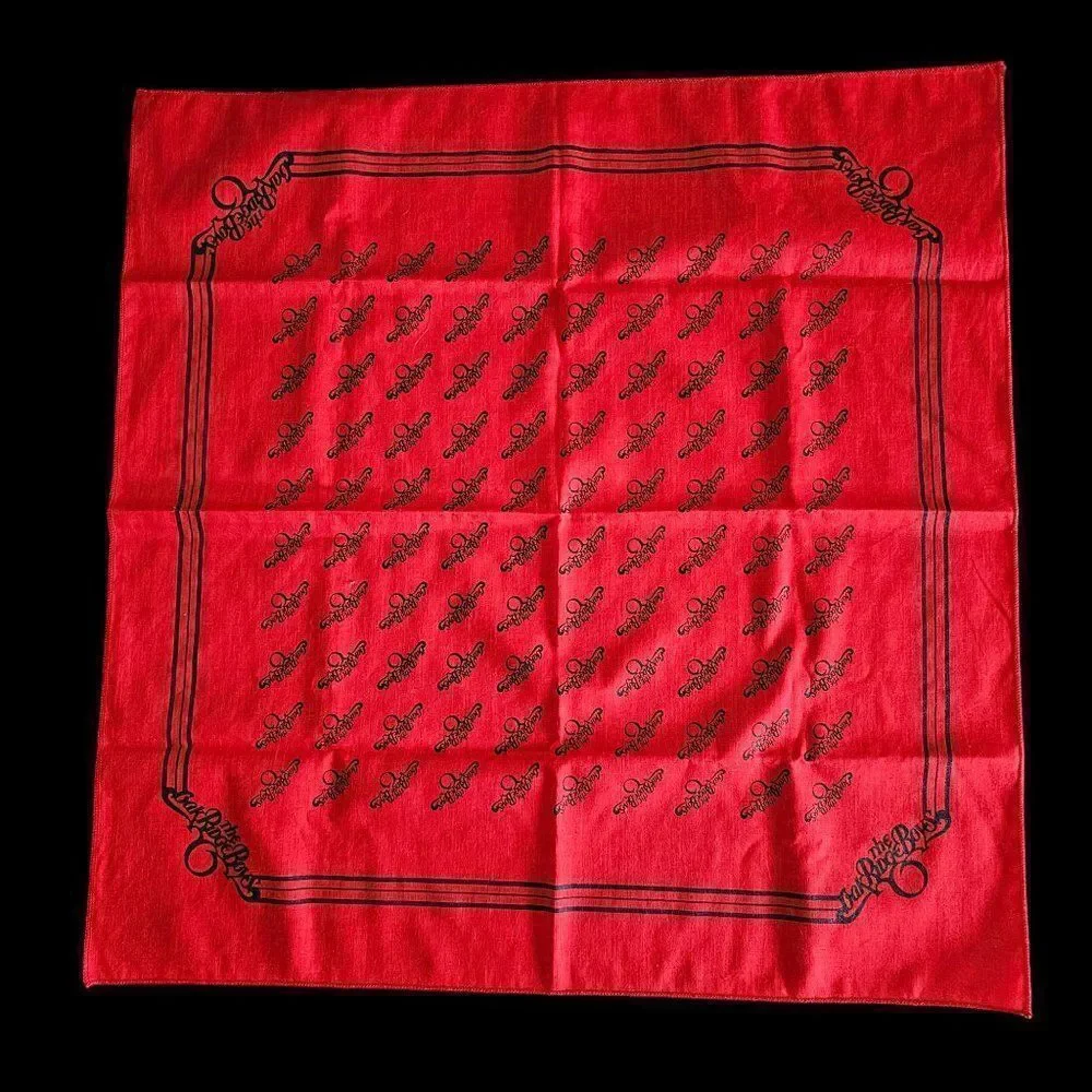 Vintage The Oak Ridge Boys Black Red Handkerchief Concert Tour Scarf Bandana 80s